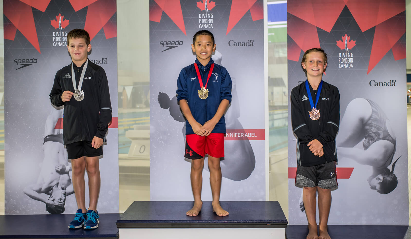 Paul Yang et Benjamin Tessier obtiennent une deuxième médaille d’or aux championnats nationaux juniors de développement de plongeon Speedo 2018