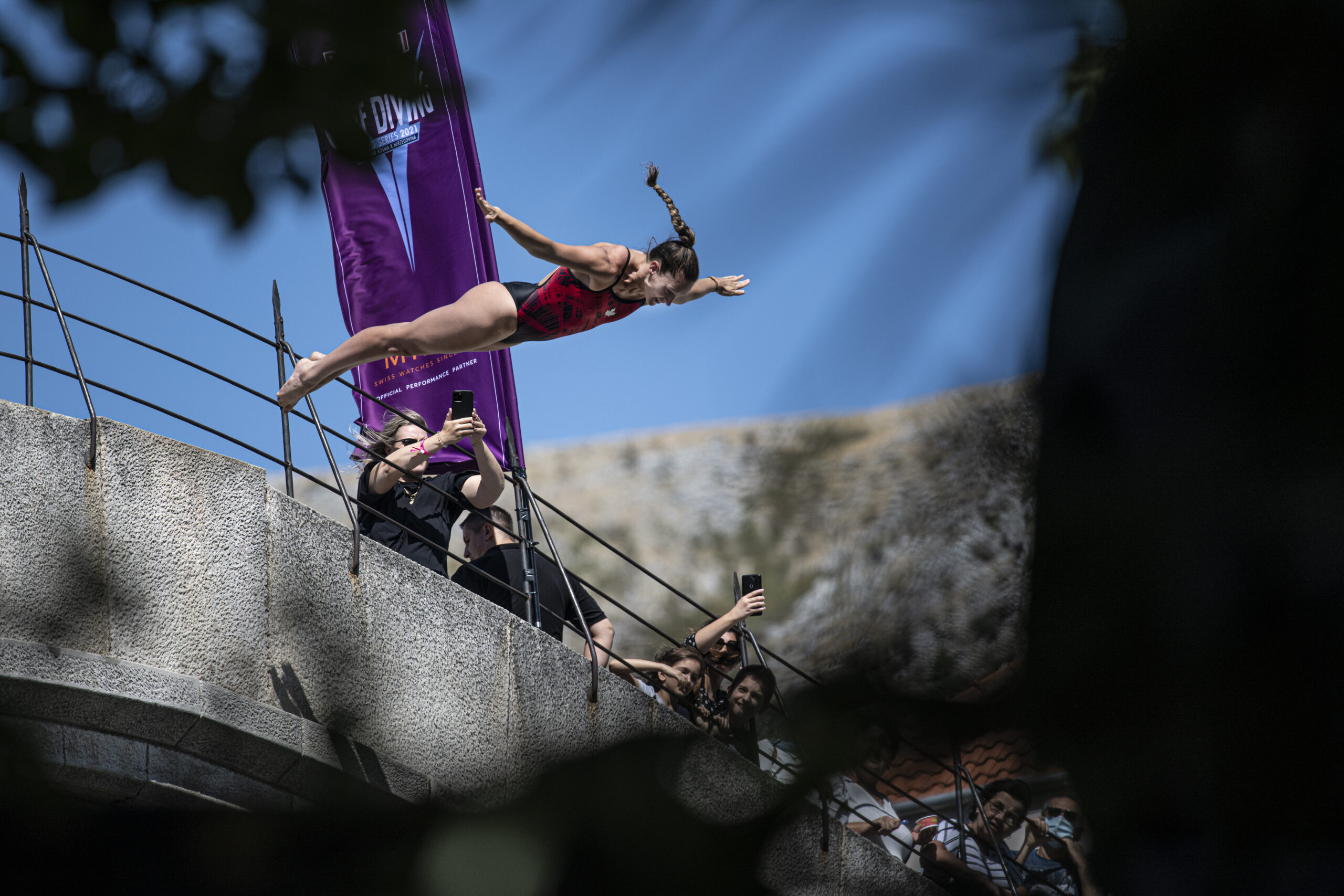 Macaulay finds podium, Carlson sixth at Mostar stop on the Red Bull Cliff Diving World Series