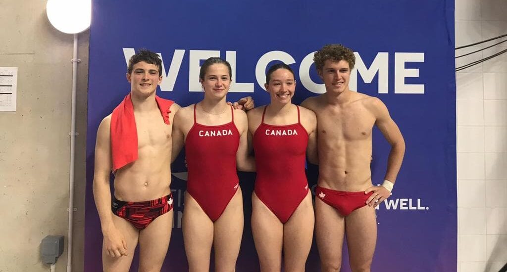 Doublé canadien à l’épreuve par équipe de plongeon de la Futures Cup