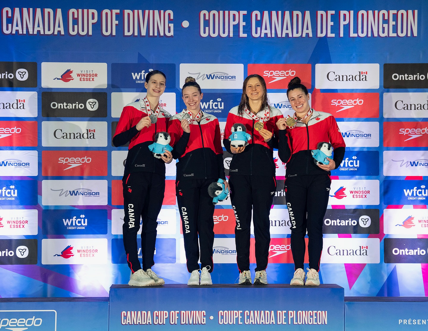 Canada decorated with silver and gold on home soil